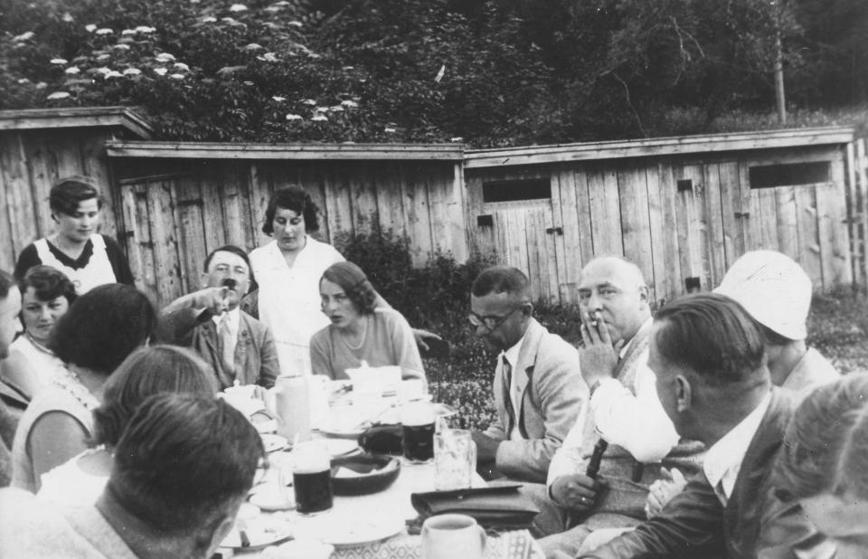  Hitler and Geli photographed together at a garden party in the early 1930s