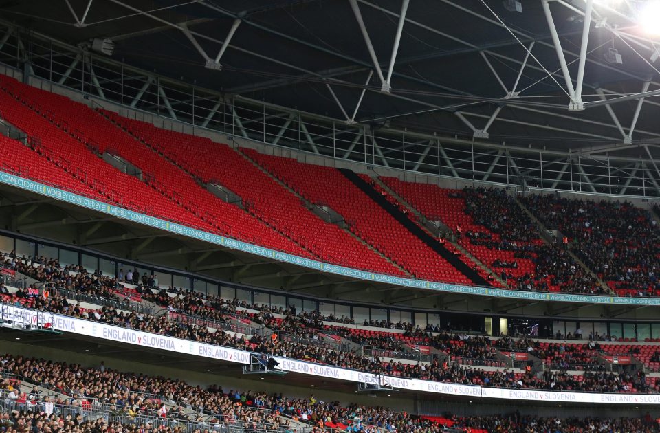  Wembley was half-empty as fans decided not to watch England face Slovenia