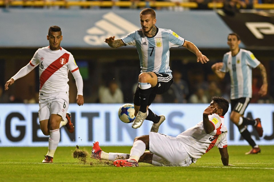 Dario Benedetto started in attack for Argentina ahead of some star names