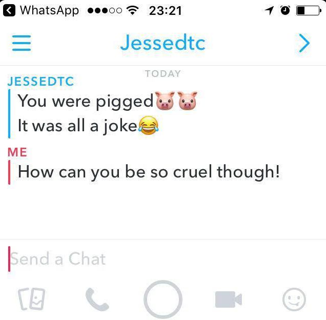  When Sophie arrived in Amsterdam this was message that Jesse sent her