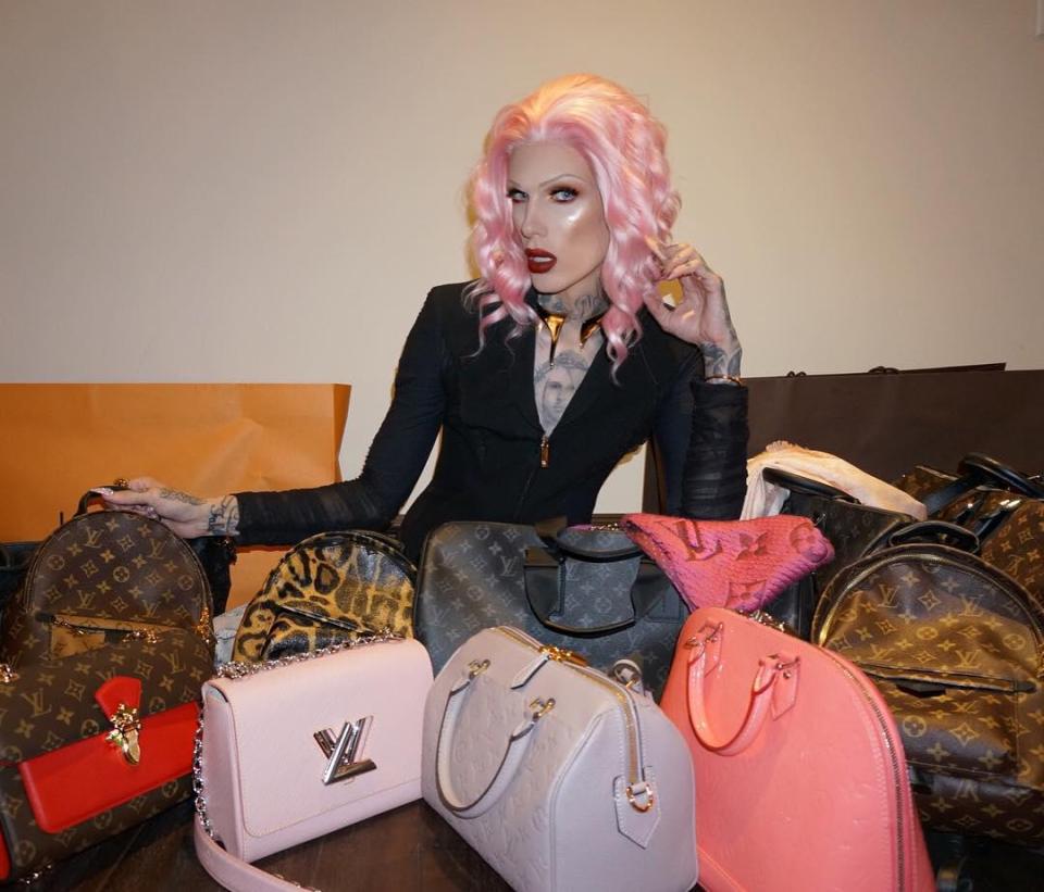  Jeffree regularly flaunts his luxury handbag collection