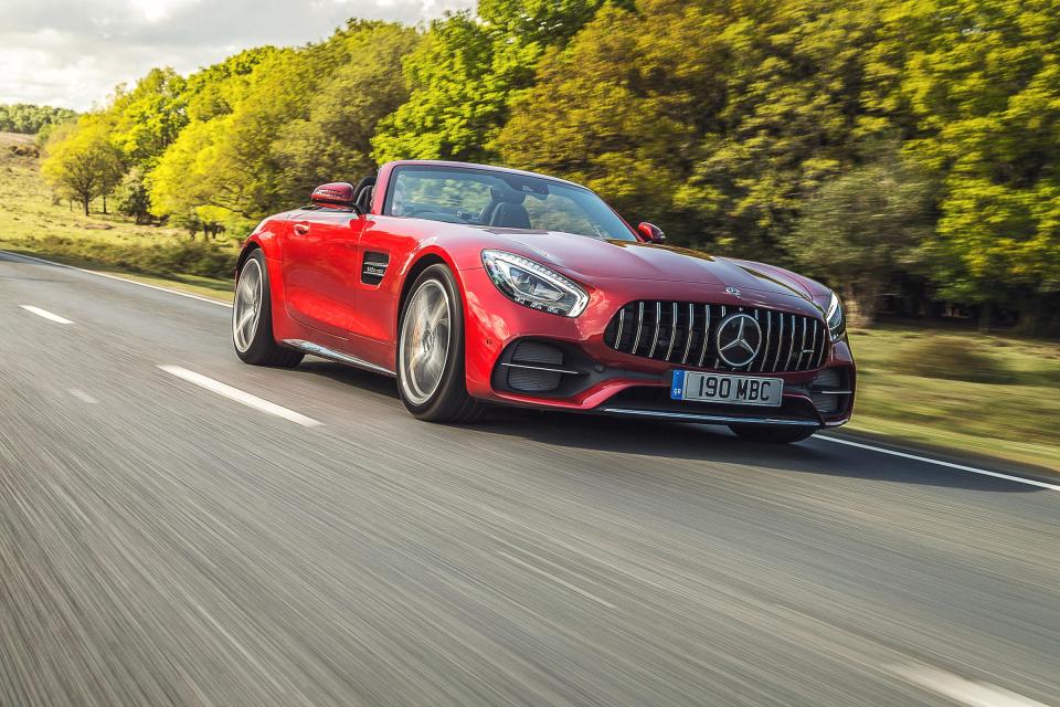  The Mercedes AMG GT C Roadster can accelerate from 0-62 in just 3.7 seconds