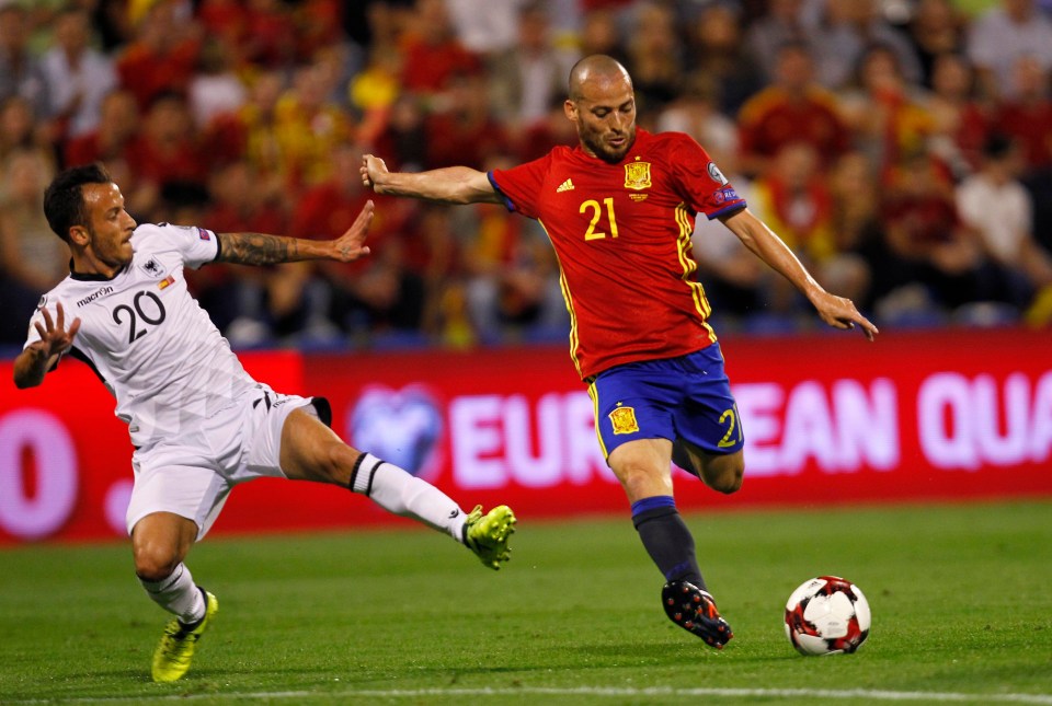 David Silva was full of creativity in the Spanish midfield 