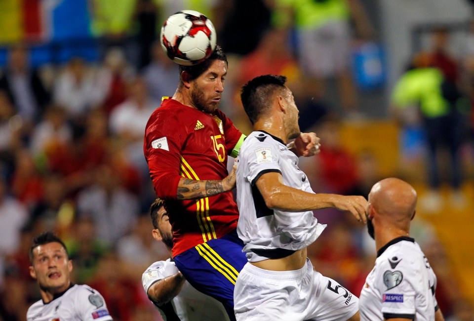 Sergio Ramos and Spain’s defence had a fairly simple night