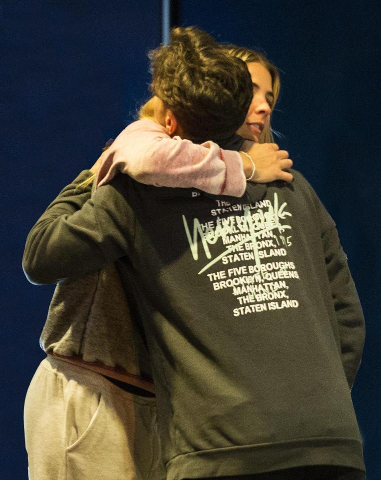  Gemma Atkinson and Gorka Marquez were captured in a passionate hug outside a hotel yesterday