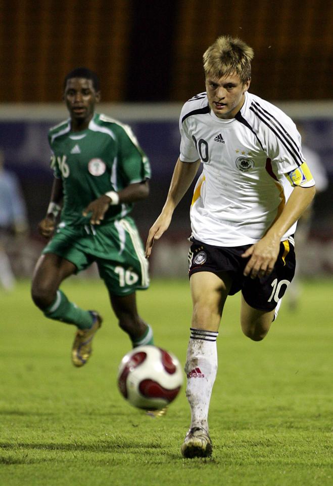  Toni Kroos turned out for Germany at the Under-17 World Cup