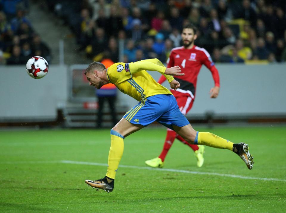  Marcus Berg hit four against Luxembourg as his side ran out easy 8-0 winners