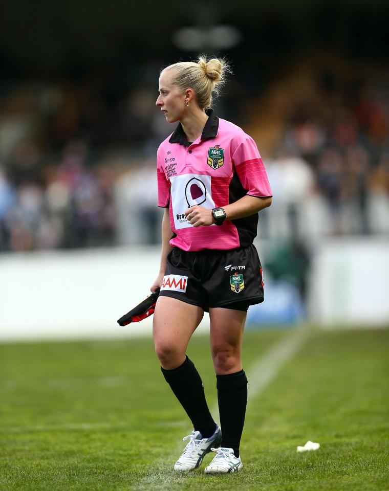  Belinda Sleeman is set to become the first women ref in the rugby league World Cup