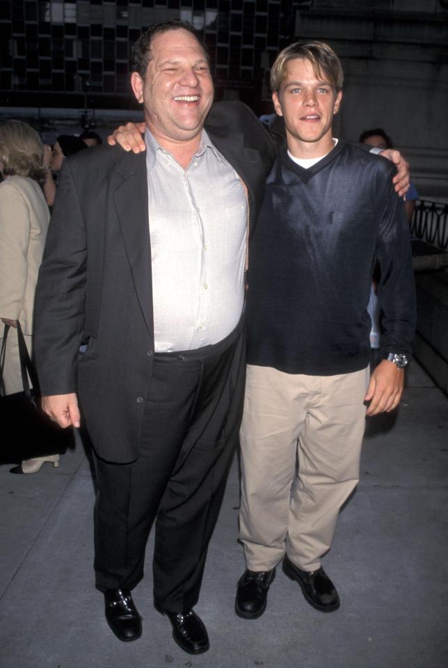  Producer Harvey Weinstein and actor Matt Damon have a friendship dating back to the 1990s