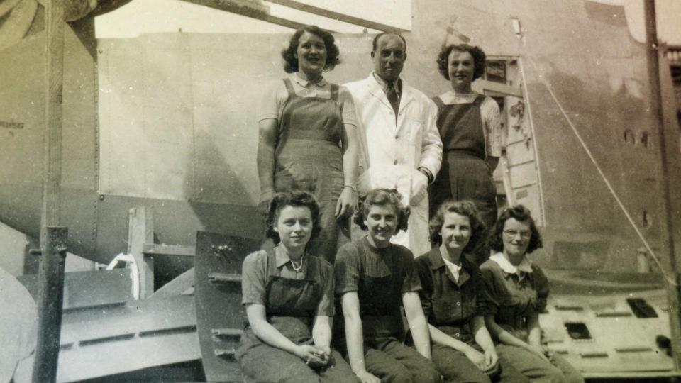  Many of the planes were put together by a handful of untrained women, children, and OAPs, supervised by a small group of expert RAF engineers