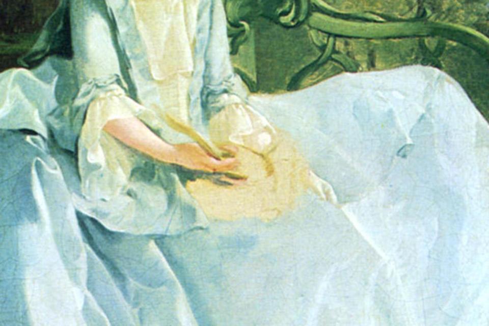  Mrs Andrews even has a crude sketch of a penis in her lap, according to the art historian