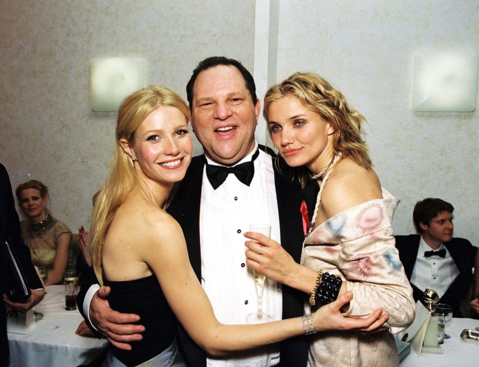  Harvey Weinstein with Gwyneth Paltrow and Cameron Diaz