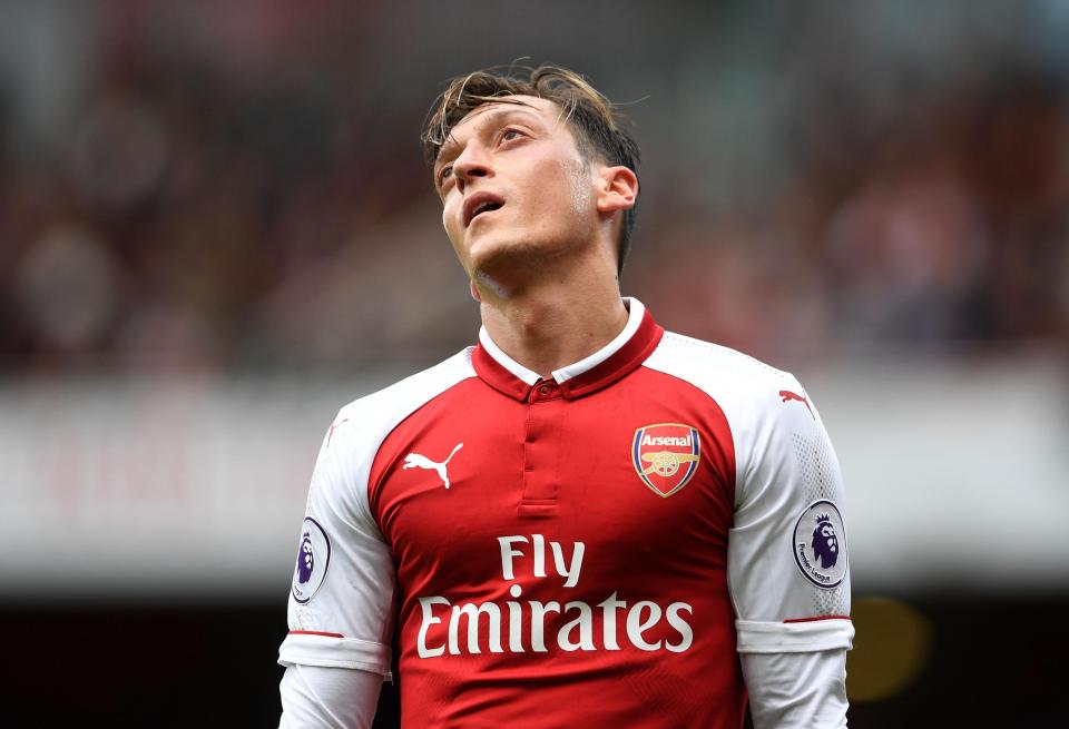  Mesut Ozil has only just returned from a knee injury