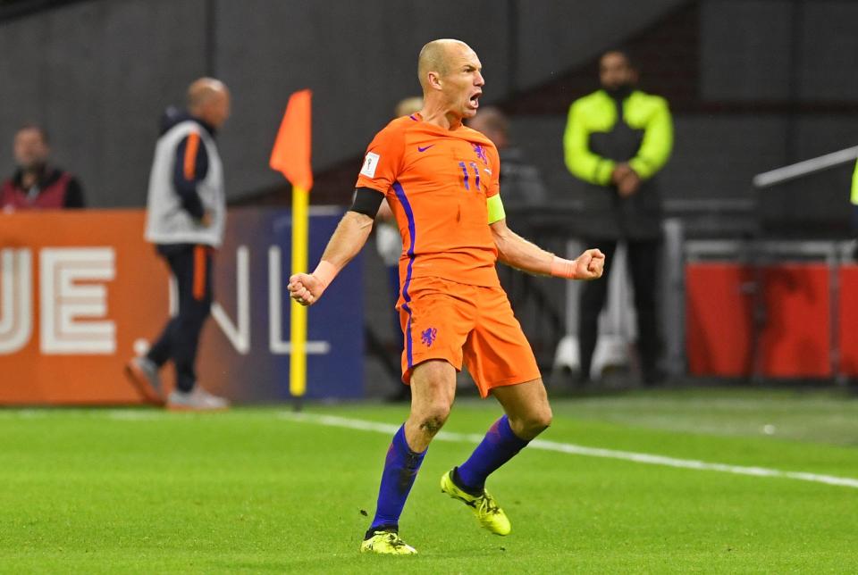  Arjen Robben fired the Dutch to victory over Sweden on Wednesday