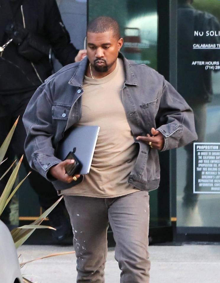  Kanye leaving a meeting in LA today