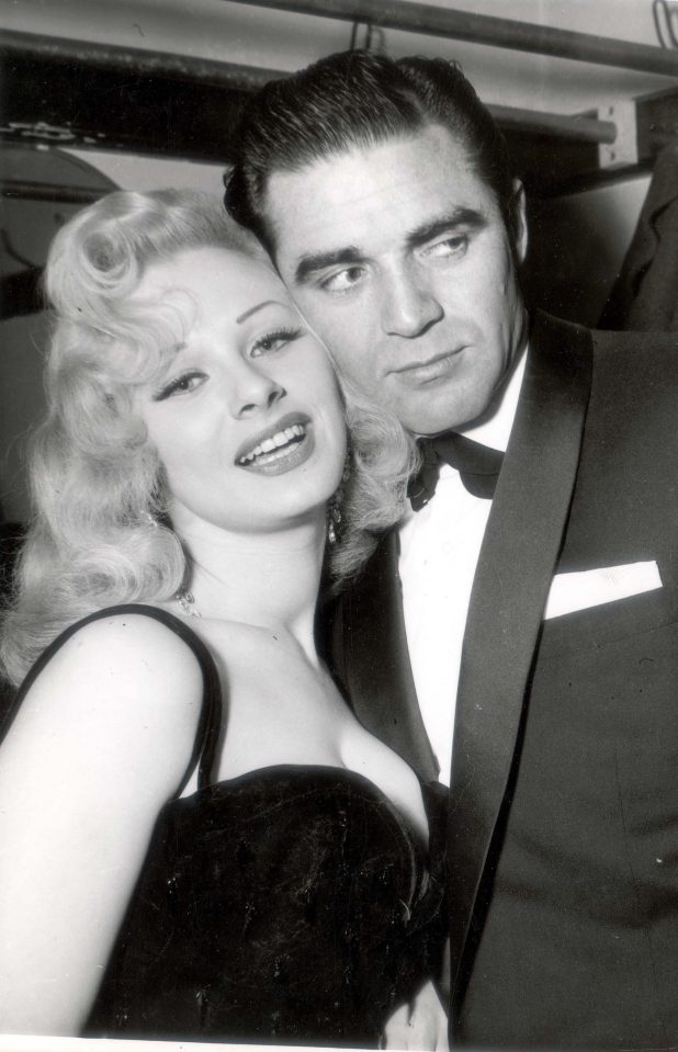  Norma pictured with actor Steve Cochran at a ball held at The Lyceum in London