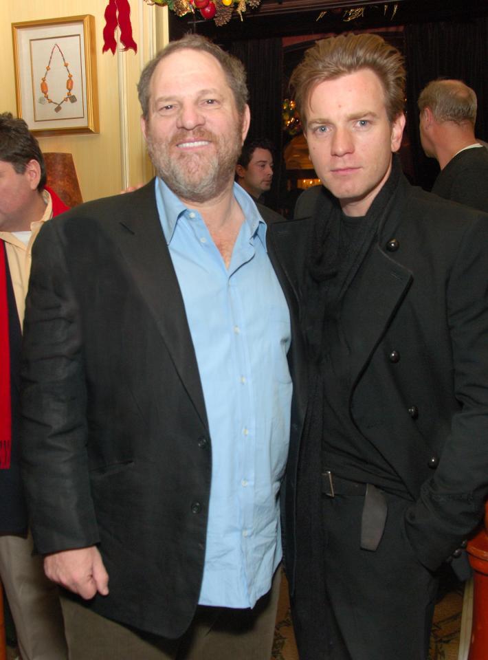  Ewan McGregor and Harvey Weinstein pictured together at a Miss Potter screening after party