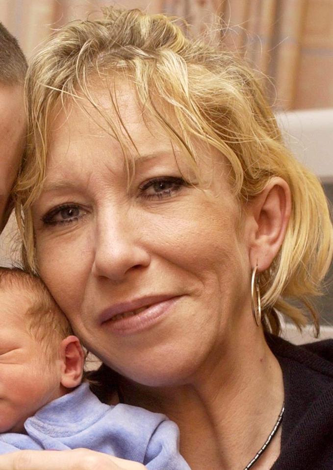  Sally Jones with her baby Joe Dixon in 2004 at Gillinghams Medway Martime Hospital