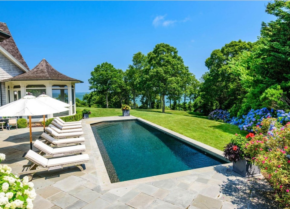 The pool of the plush Connecticut home