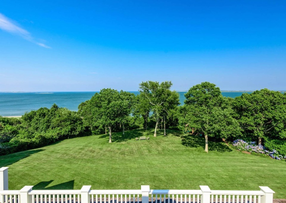 The balcony offers views of the village of Montauk