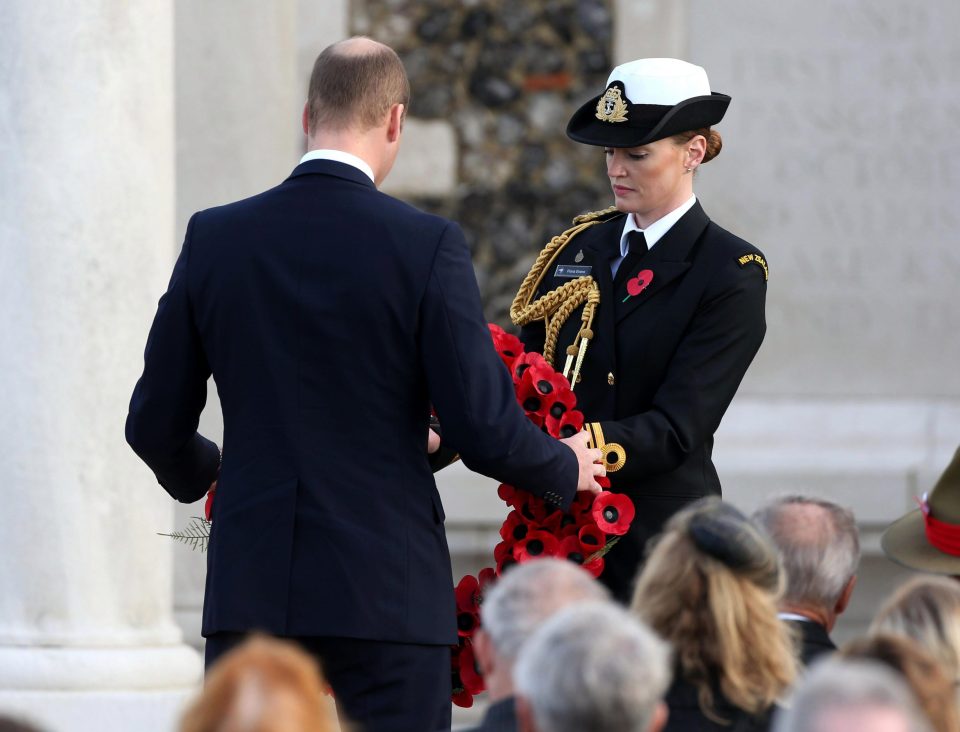  The Duke of Cambridge lays a wreath