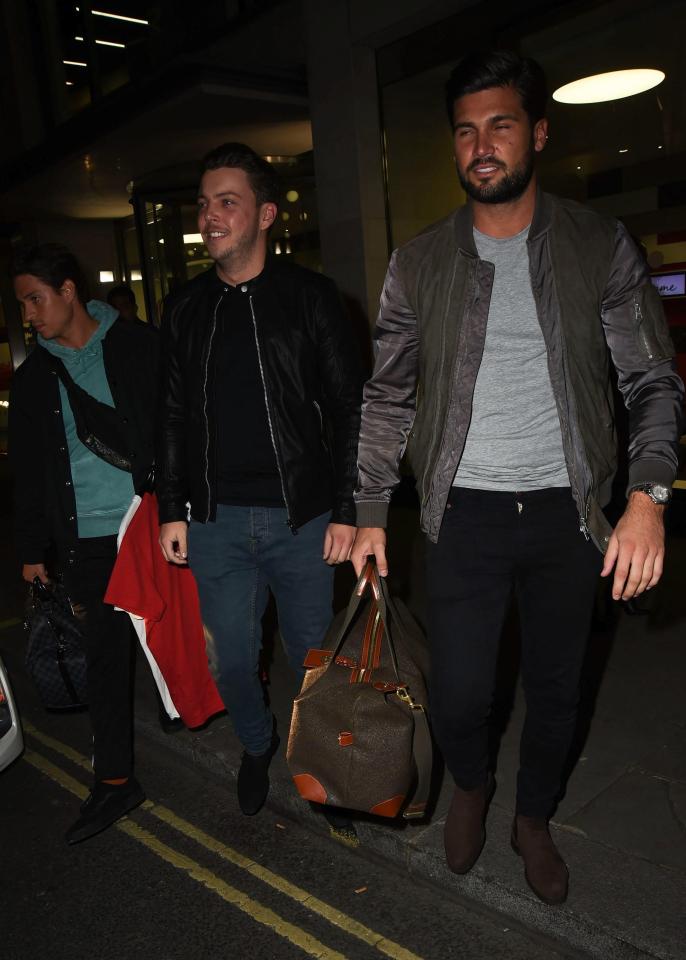  Dan entered the party with Towie co-star James 'Diags' Bennewith