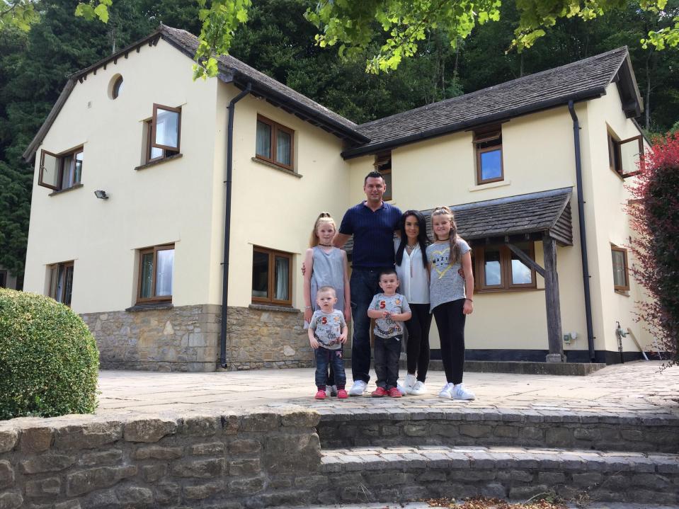  The Fiddes family live in a six-bed house in 60 acres of land in Royal Wootton Bassett