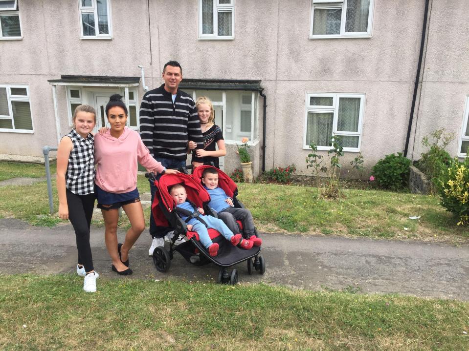  The Fiddes family go for a walk on the Leamons' local estate