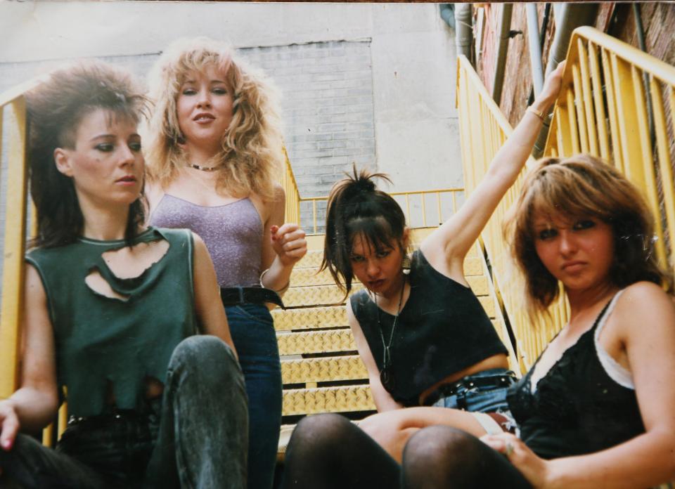  Sally Jones, second left, was in an all-female punk band called Krunch