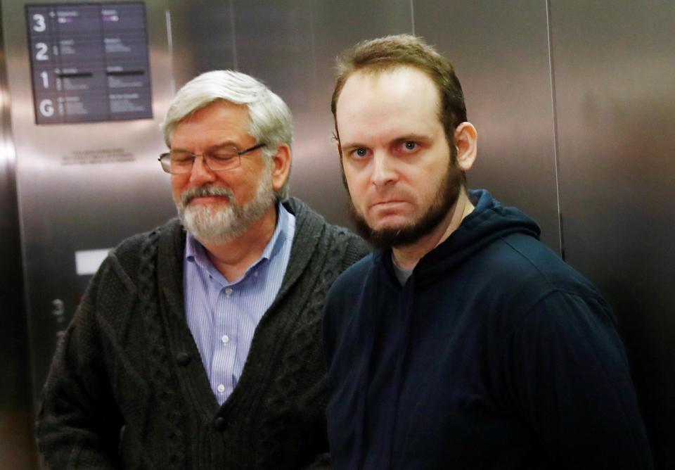  Joshua stands next to his father Patrick Boyle