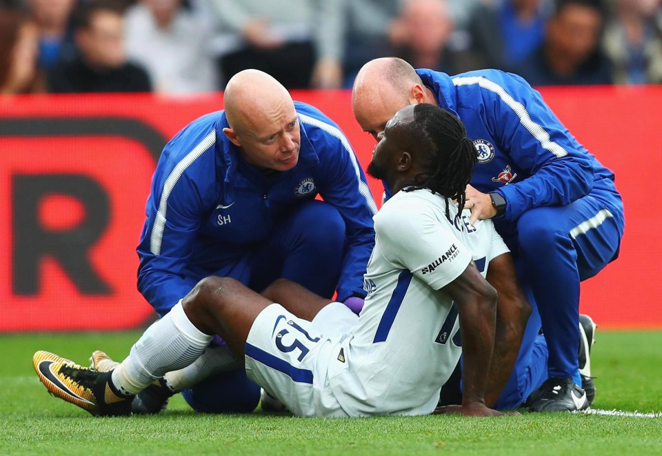  Victor Moses suffered a hamstring injury at Crystal Palace last week