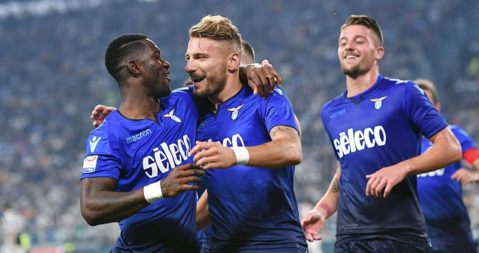  Immobile celebrates his second strike against Juventus