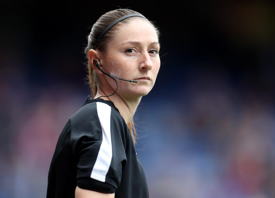  Sian Massey was nearly hit by a bottle thrown by a member of the crowd at Stamford Bridge