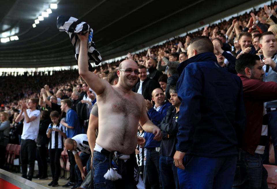  Newcastle fans couldn't contain their excitement as they learnt of the news