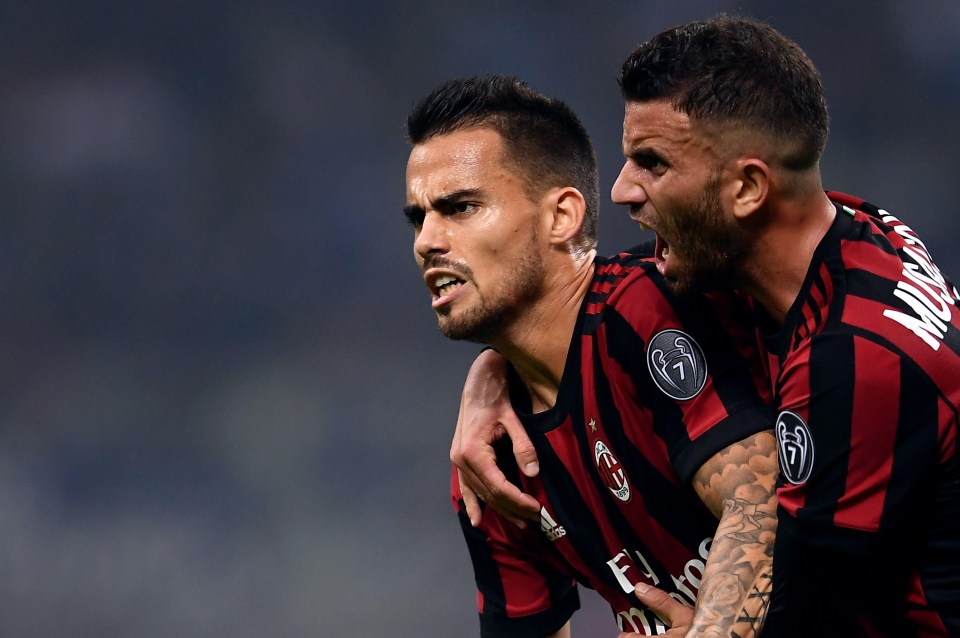 Suso scored an equaliser for Milan early in the second half