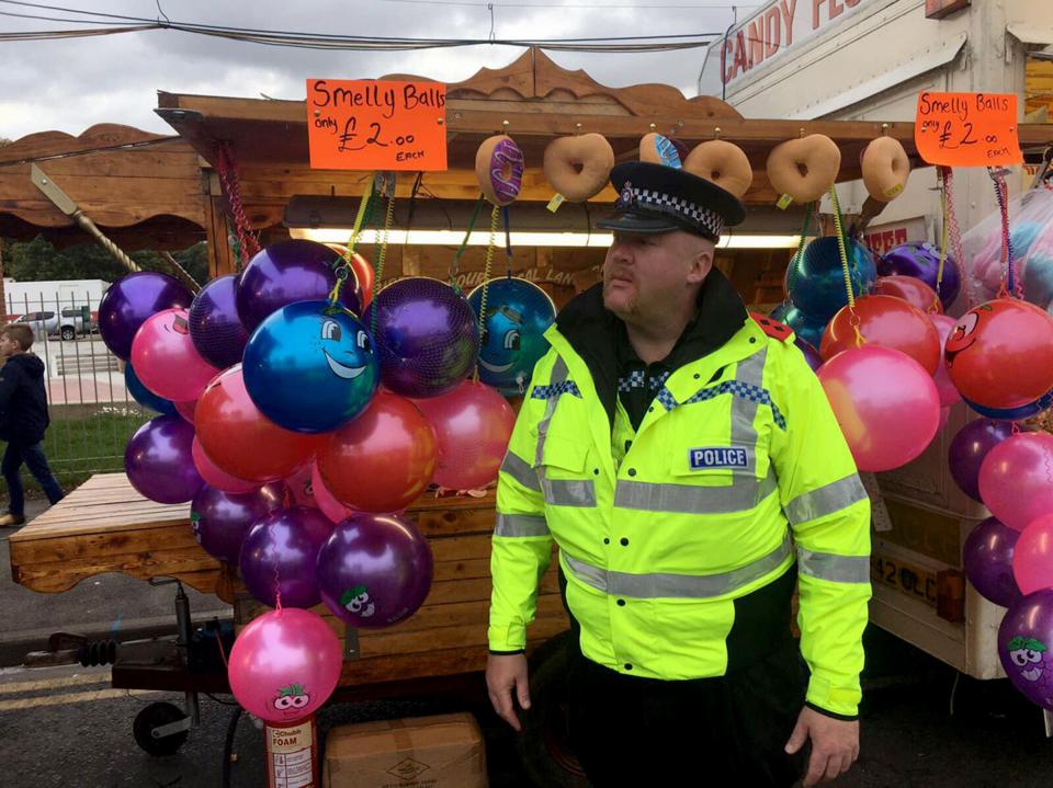  One of the cops patrolling Hull Fair