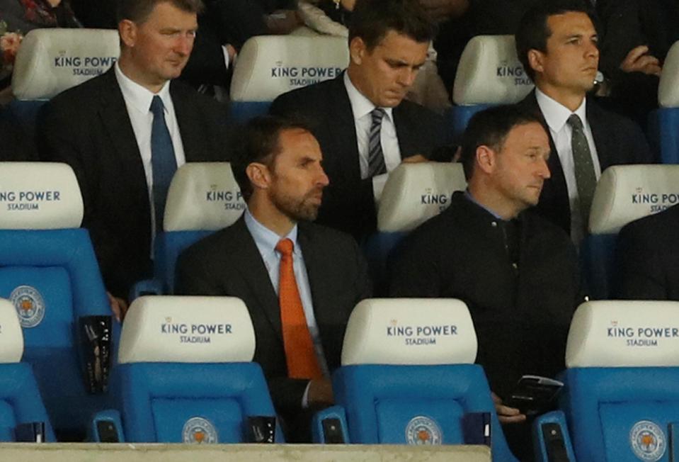  England boss Gareth Southgate and assistant manager Steve Holland were in attendance