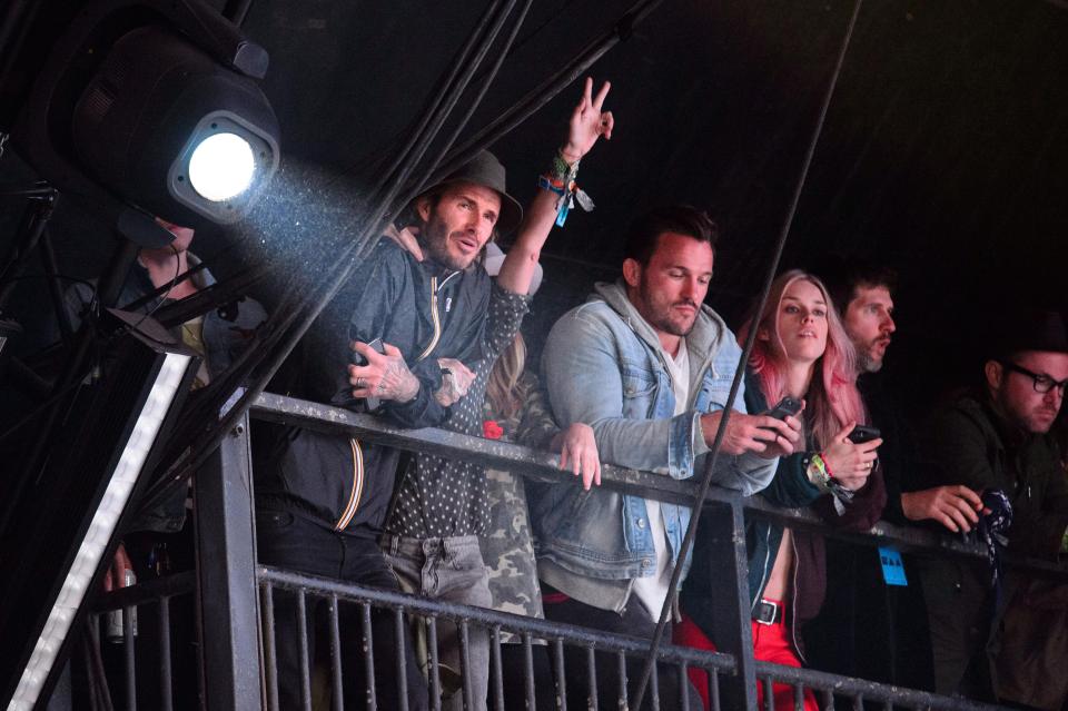  Lady Mary met David Beckham at this year's Glastonbury festival