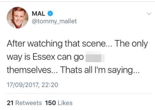  Tommy sparked rumours he was quitting Towie after posting this tweet