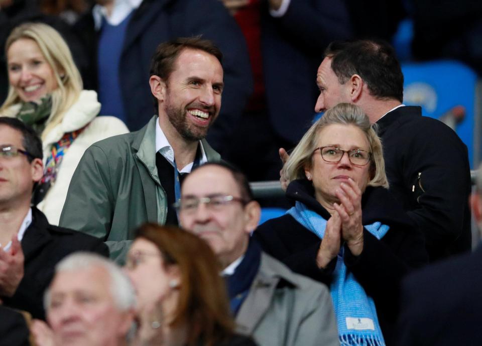  England boss Gareth Southgate was in the crowd