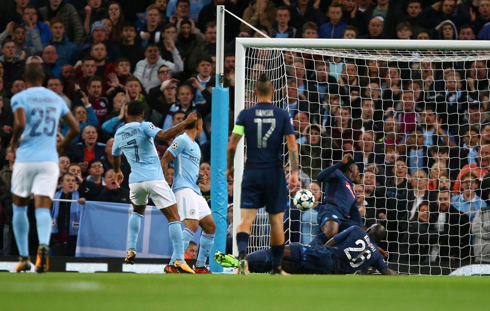  Raheem Sterling scored again for Man City