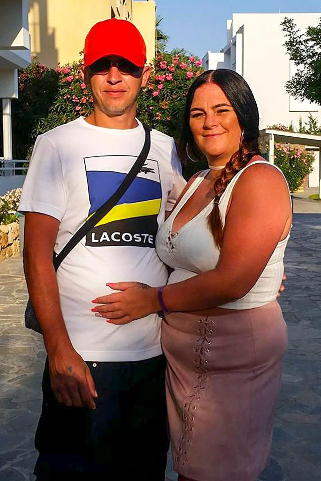  Keeley and Martin, pictured during their holiday, asked to move but claim staff wouldn't let them