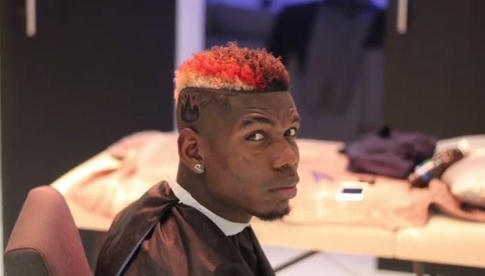  Paul Pogba is known for his creative hair styles