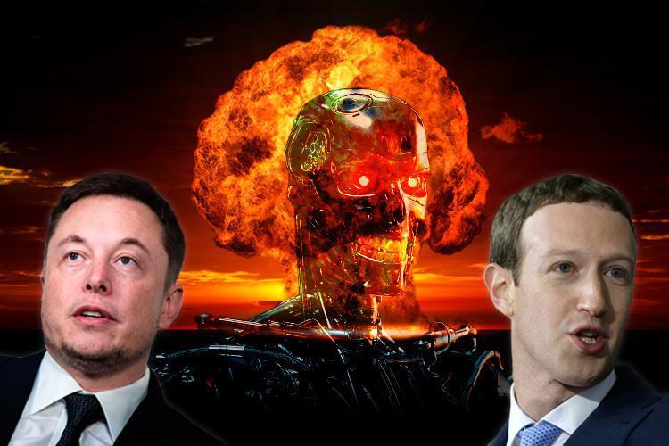  Tech giants Elon Musk and Mark Zuckerberg have had a war of words over AI