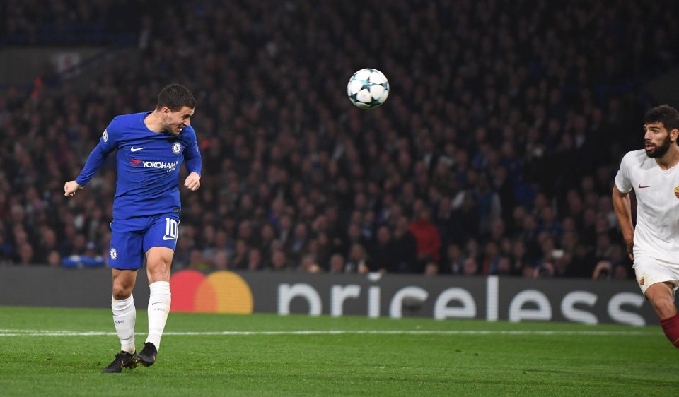  Hazard saved Chelsea's skin as they blew a 2-0 lead to go 3-2 down to Roma