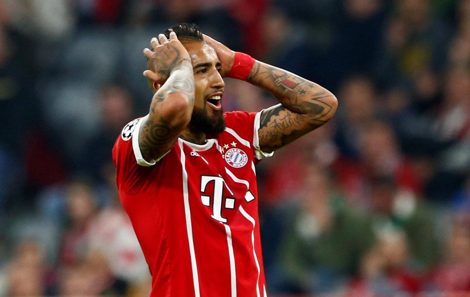 Arturo Vidal has been in and out of the Bayern Munich side this season