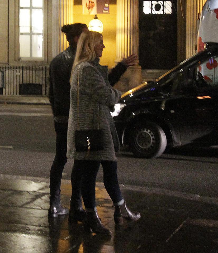  Pete Wicks was spotted with a mystery blonde in London last night