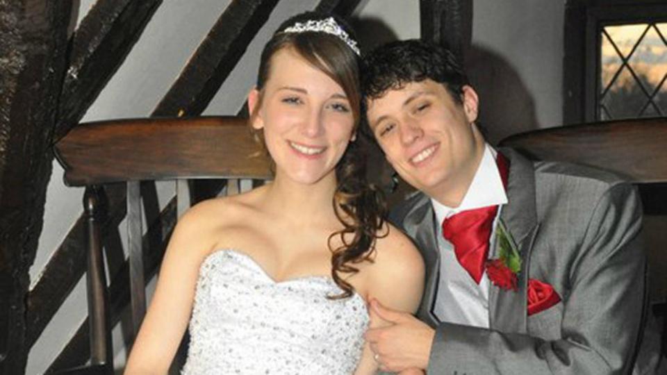  Sam and Danny on their wedding day in 2011 when she was just 18