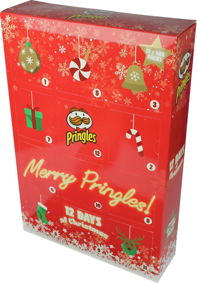  B&M is selling a Pringles advent calendar for £7.99 that comes with tubs of the crisps