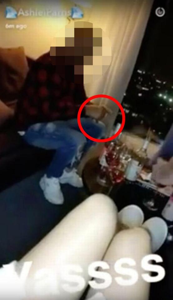  A video showed the extend of Jeremy's bender with substances present in the room